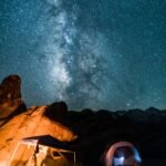 campers under milky way
